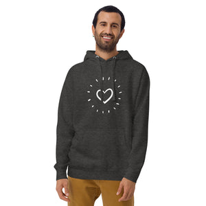 HEART AGLOW Unisex Hoodie