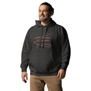 MODERN ART RED SWIRL Unisex Hoodie