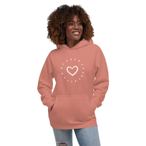 HEART AGLOW Unisex Hoodie