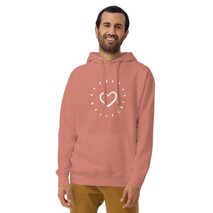 HEART AGLOW Unisex Hoodie