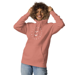 HEART AGLOW Unisex Hoodie