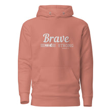 Load image into Gallery viewer, BRAVE AND STRONG Unisex Hoodie
