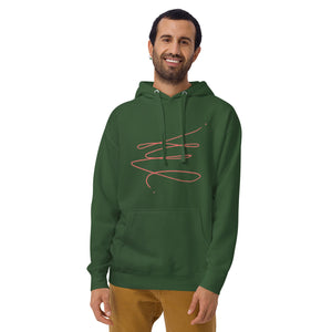 MODERN ART RED SWIRL Unisex Hoodie