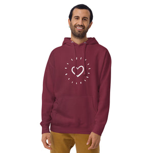 HEART AGLOW Unisex Hoodie