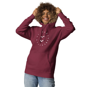 HEART AGLOW Unisex Hoodie