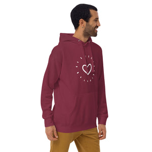 HEART AGLOW Unisex Hoodie