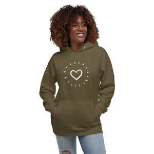 HEART AGLOW Unisex Hoodie