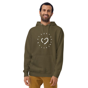 HEART AGLOW Unisex Hoodie