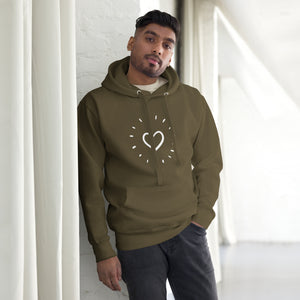 HEART AGLOW Unisex Hoodie