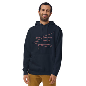 MODERN ART RED SWIRL Unisex Hoodie