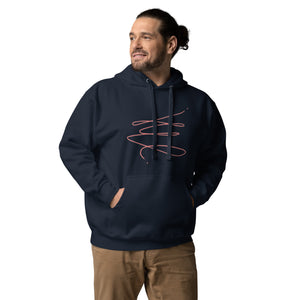 MODERN ART RED SWIRL Unisex Hoodie