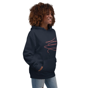 MODERN ART RED SWIRL Unisex Hoodie