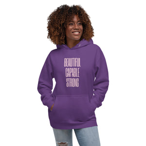 BEAUTIFUL CAPABLE STRONG Unisex Hoodie