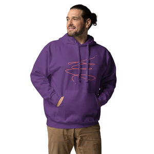 MODERN ART RED SWIRL Unisex Hoodie