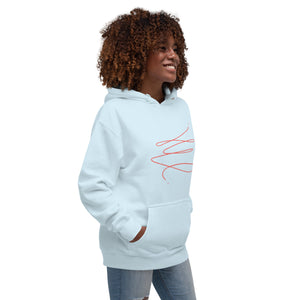 MODERN ART RED SWIRL Unisex Hoodie