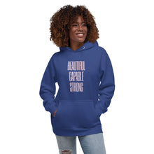 Load image into Gallery viewer, BEAUTIFUL CAPABLE STRONG Unisex Hoodie
