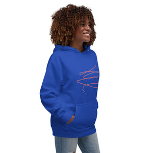 MODERN ART RED SWIRL Unisex Hoodie