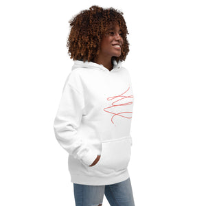 MODERN ART RED SWIRL Unisex Hoodie