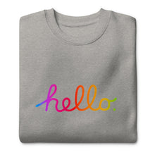 Load image into Gallery viewer, HELLO Unisex Premium Sweatshirt
