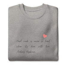 Load image into Gallery viewer, WORK LOVE Unisex Premium Sweatshirt
