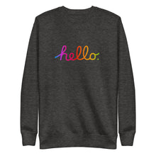 Load image into Gallery viewer, HELLO Unisex Premium Sweatshirt
