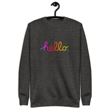 Load image into Gallery viewer, HELLO Unisex Premium Sweatshirt
