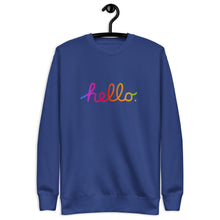 Load image into Gallery viewer, HELLO Unisex Premium Sweatshirt
