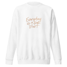 Load image into Gallery viewer, EVERYDAY A FRESH START Unisex Premium Sweatshirt
