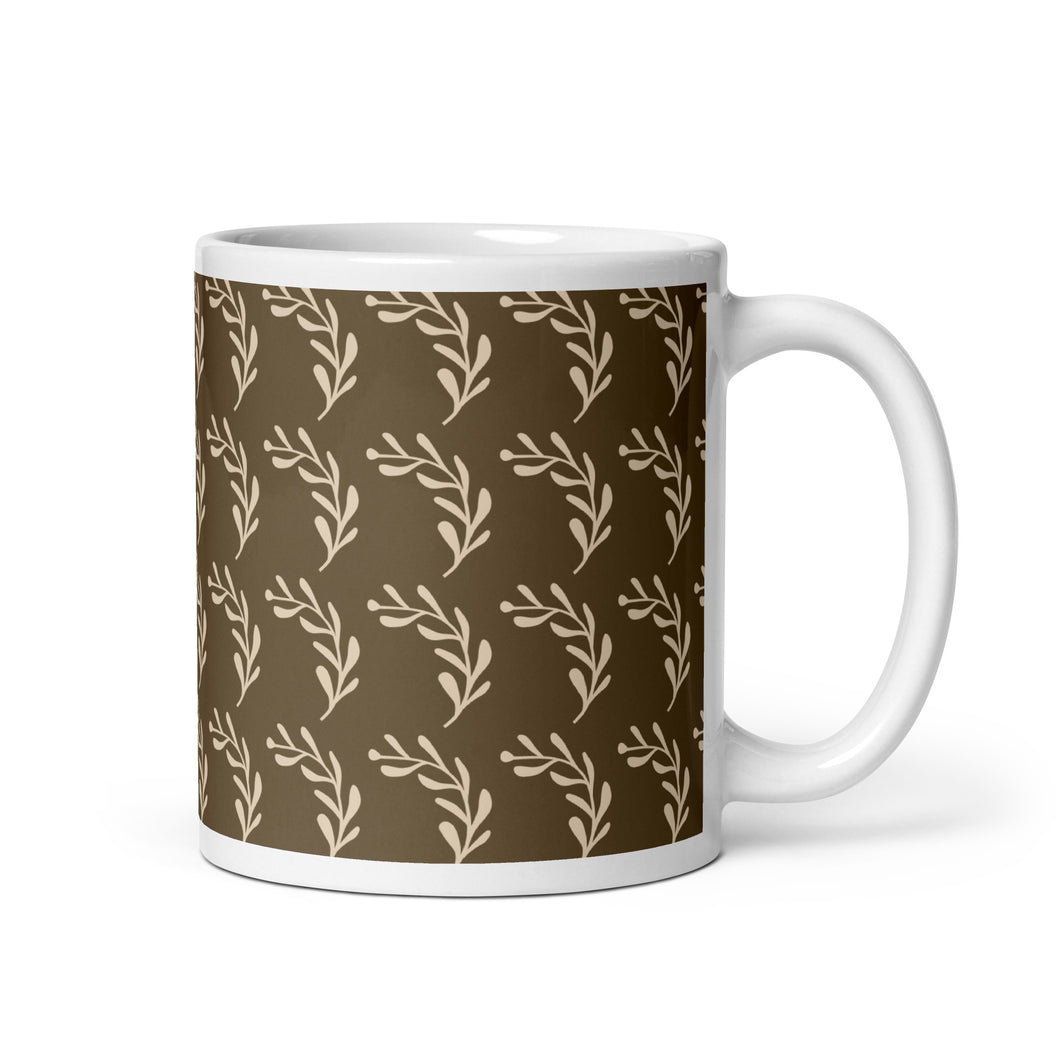 HARVEST White glossy mug