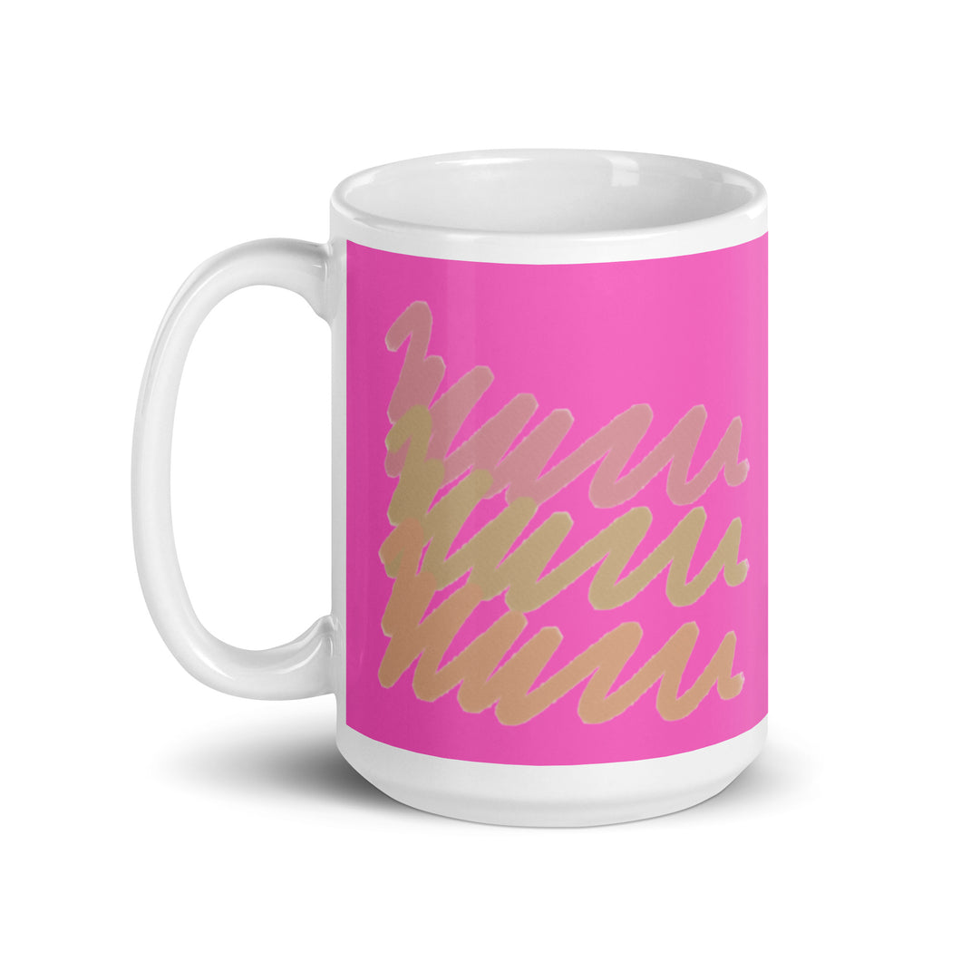 VOGUE White glossy mug