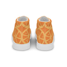 Load image into Gallery viewer, MANDARIN-ORANGE CRUSH Women’s high top canvas shoes
