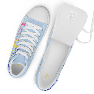 LOVE JOY PEACE HOPE Women’s high top canvas shoes