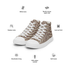 Load image into Gallery viewer, LUXE Women’s high top canvas shoes
