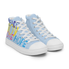 Load image into Gallery viewer, LOVE JOY PEACE HOPE Women’s high top canvas shoes
