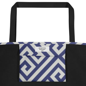 GREEK KEYS Large Tote Bag