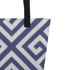 GREEK KEYS Large Tote Bag