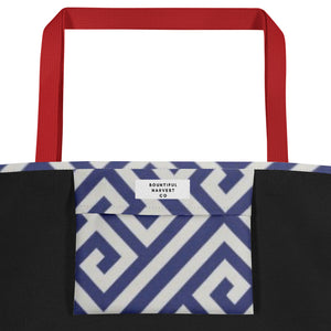 GREEK KEYS Large Tote Bag