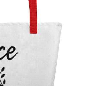 PEACE DOVE Large Tote Bag