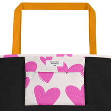 Load image into Gallery viewer, HEARTS Large Tote Bag
