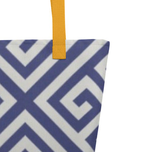 GREEK KEYS Large Tote Bag