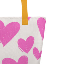 Load image into Gallery viewer, HEARTS Large Tote Bag
