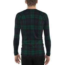 Load image into Gallery viewer, BLACKWATCH TARTAN PLAID Men&#39;s Rash Guard
