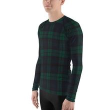 Load image into Gallery viewer, BLACKWATCH TARTAN PLAID Men&#39;s Rash Guard
