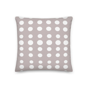 Taupe Dots Pillow