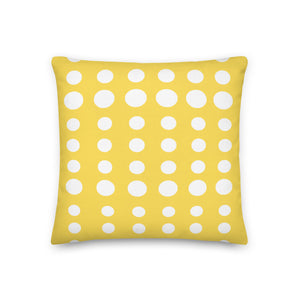 Modern Yellow Dots Pillow