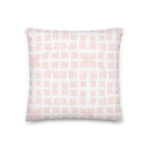 Love Letters Pink Print Pillow