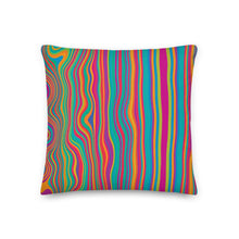 Load image into Gallery viewer, Cali Modern Multicolored Stripe Pillow
