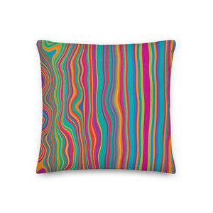 Cali Modern Multicolored Stripe Pillow