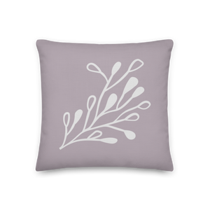 Modern Art Gray And White Fusion Pillow