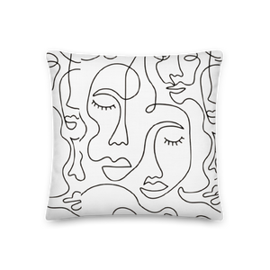 Modern Faces Pillow